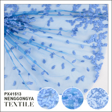 Customized Wholesale soft wedding blue lace fabric